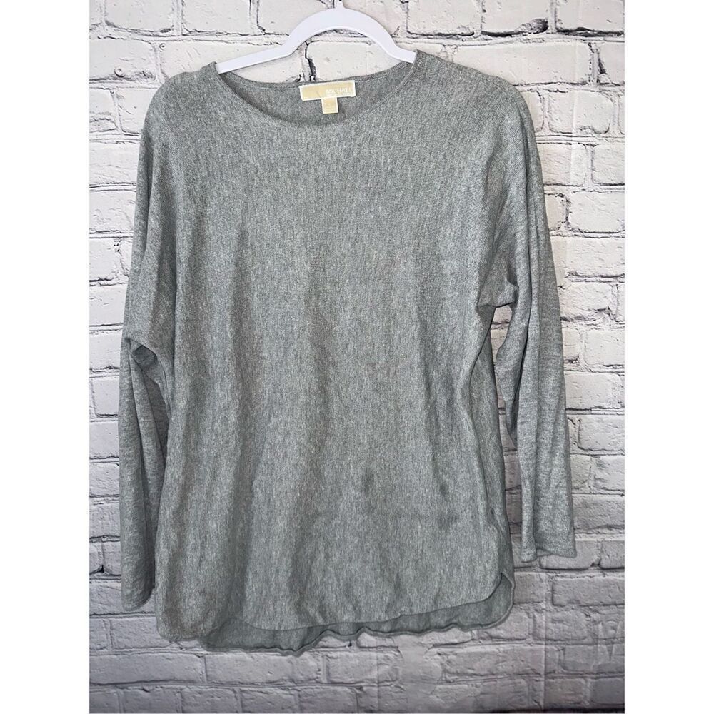 Michael Kors Women’s Long Sleeve Light Sweater Light Gray
